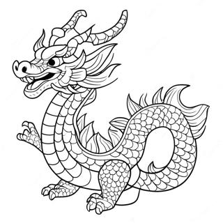 Traditional Chinese Dragon Coloring Page 47414-37853