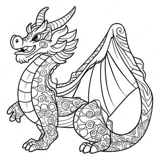 Traditional Chinese Dragon Coloring Page 47414-37855