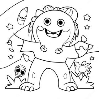 Friendly Super Monsters Coloring Page 47424-37862