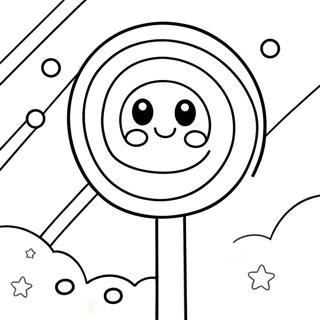 Adorable Kawaii Lollipop Coloring Page 47454-37886