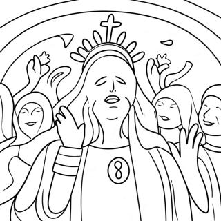 Worship Coloring Page 47463-37892