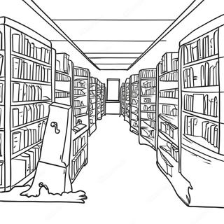 Library Coloring Pages