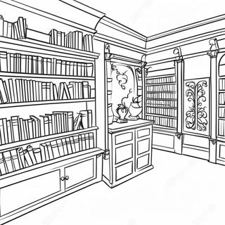 Library Coloring Page 4746-3910