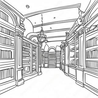 Library Coloring Page 4746-3911