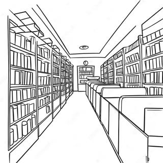 Library Coloring Page 4746-3912