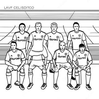 Lafc Players In Action Coloring Page 47484-37915