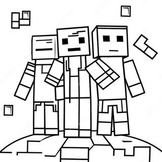 Minecraft Math Workpages Coloring Page 47503-37918