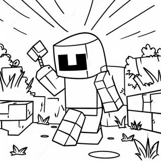 Minecraft Addition Adventure Coloring Page 47504-37925