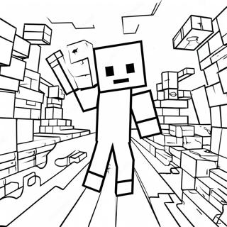 Minecraft Addition Adventure Coloring Page 47504-37926