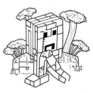 Minecraft Addition Adventure Coloring Page 47504-37928