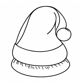 Santa Hat Coloring Pages