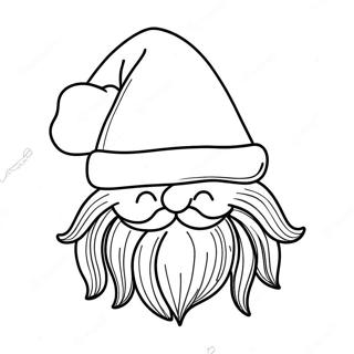 Santa Hat Coloring Page 47513-37931