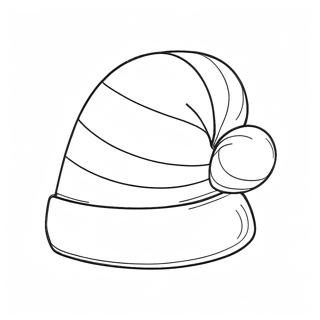 Festive Santa Hat Coloring Page 47514-37934