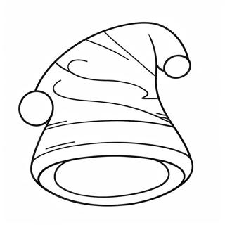 Festive Santa Hat Coloring Page 47514-37936