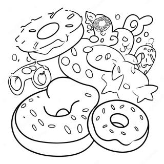 Donuts With Dad Coloring Pages