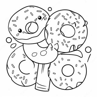 Donuts With Dad Coloring Page 47523-37939