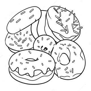 Donuts With Dad Coloring Page 47523-37940