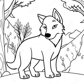 Wolf Mythical Creatures Coloring Page 47553-37962