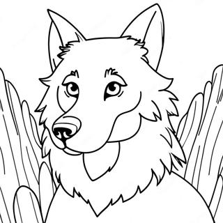 Wolf Mythical Creatures Coloring Page 47553-37964