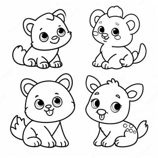 Cute Baby Animals Coloring Page 47564-37976