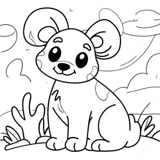 Bold And Easy Animal Coloring Page 4756-3915