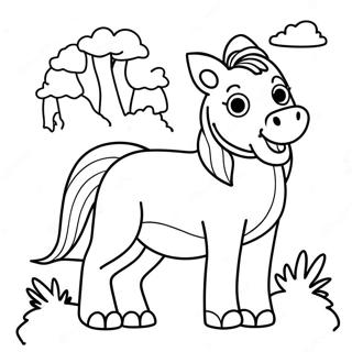 Bold And Easy Animal Coloring Page 4756-3916