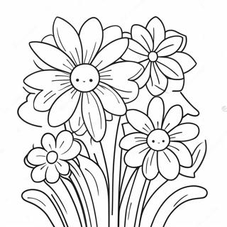 Crayola Spring Flowers Coloring Page 47583-37982