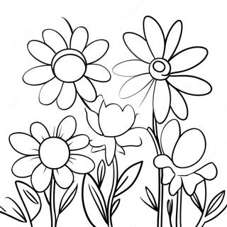 Crayola Spring Flowers Coloring Page 47583-37984