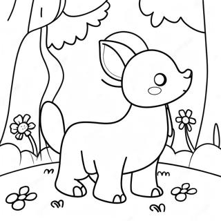 Colorful Spring Animals Coloring Page 47584-37991