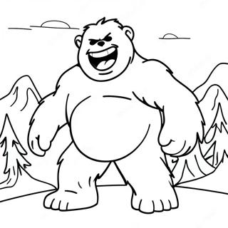 Abominable Snowman Coloring Page 47593-37993