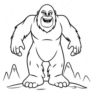 Abominable Snowman Coloring Page 47593-37996