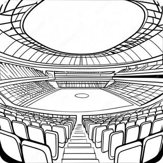 Exciting Football Stadium With Fans Coloring Page 47614-38015