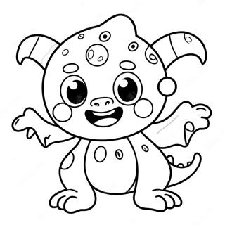 Cute Monster Coloring Page 47623-38018