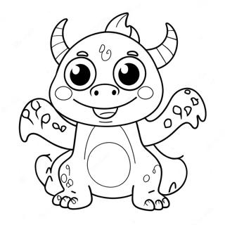 Cute Monster Coloring Page 47623-38019