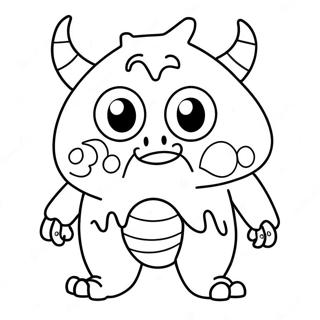 Cute Monster Coloring Page 47623-38020