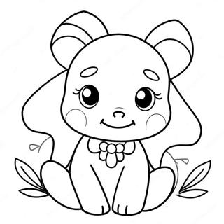 Cute Madison With A Flower Coloring Page 47654-38048