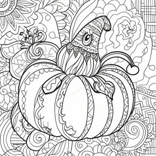 Halloween Zentangle Pumpkin Coloring Page 47663-38052