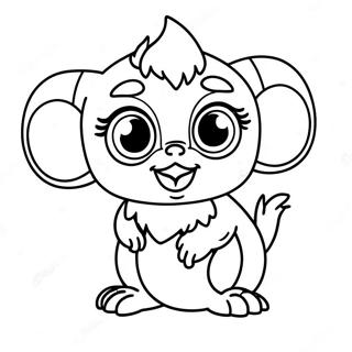 Cute Gizmo With Big Eyes Coloring Page 47674-38061