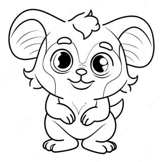 Cute Gizmo With Big Eyes Coloring Page 47674-38062