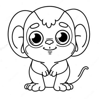 Cute Gizmo With Big Eyes Coloring Page 47674-38064