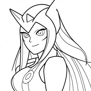 Zero Two Character Coloring Page 47693-38075