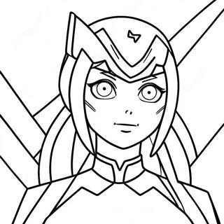 Zero Two Character Coloring Page 47693-38076