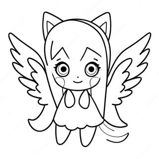 Cute Zero Two With Wings Coloring Page 47694-38080