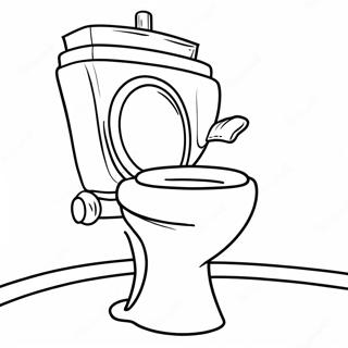 Funny Titan Skibidi Toilet Coloring Page 47714-38093