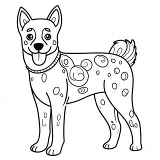 Blue Heeler Dog Coloring Page 47733-38105