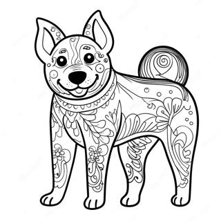 Blue Heeler Dog Coloring Page 47733-38107