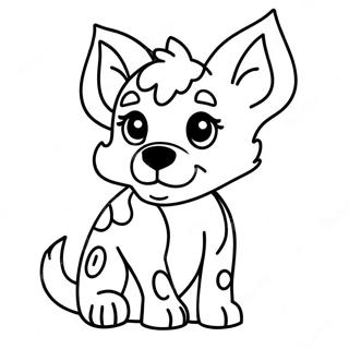 Playful Blue Heeler Puppy Coloring Page 47734-38111