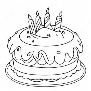 Christmas Cake Coloring Page 47743-38113