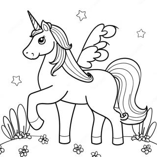 Unicorn Among Us Coloring Pages