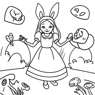 Alice S Nightmare In Wonderland Coloring Page 47763-38131